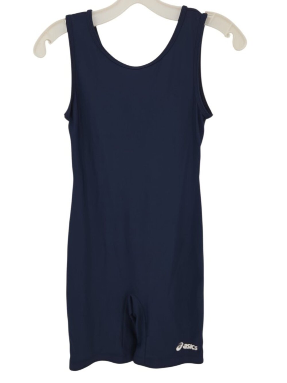 Asics Womens L Solid Modified Wrestling Singlet Navy Blue